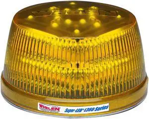Whelen Engineering L31 Series Beacon, Amber, High Dome, Magnetic Mount, 12 VDC, Model# L31HAM