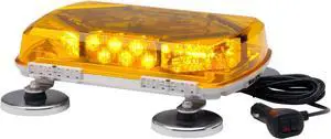Whelen Engineering Century Mini 11" Amber Light bar Magnetic Mount, Model# MC11MA