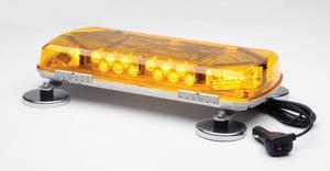 Whelen Engineering Century Mini 11" Amber Light bar Magnetic/Suction Mount, Model# MC16MA