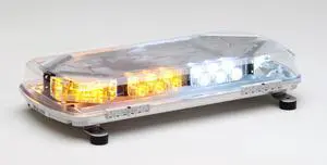 Whelen Engineering Century Mini 23" Light bar Magnetic/Suction Mount, Driver Side Amber, Passenger Side White with Clear Dome, Model# MC23MF