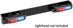 Whelen Engineering Micron® Series Optional Universal License Plate Bracket for Two MCRNS Lightheads, Horizontal Mount, Model# MCRNB2