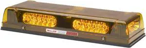 Whelen Engineering Responder LP Mini Light bar, Six LIN6 Super-LED® Modules, Permanent Mount, Amber, Model# R2LPPA