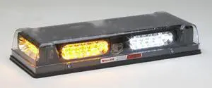 Whelen Engineering Responder LP Mini Light bar, Six LIN6 Super-LED® Modules, Permanent Mount, Amber/Clear, Model# R2LPPF