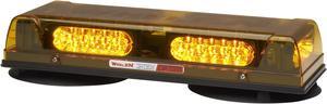 Whelen Engineering Responder LP Mini Light bar, Six LIN6 Super-LED® Modules, Magnetic/Suction Mount, Amber, Model# R2LPVA
