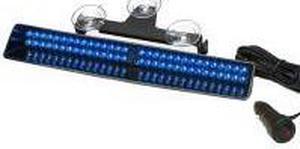 Whelen Engineering SlimLighter® Windshield Light, Blue/Blue, Suction Mount, Model# SMLLBB