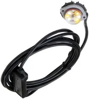 Whelen Engineering Vertex Super-LED® Light Omni Directional Lighthead, DUO color Amber/White, 9' Cable, Model# VTX9F