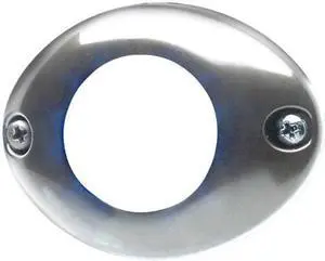Whelen Engineering Vertex Super-LED® Light Flange Kit, Surface Mount, Chrome, Model# VTXFC