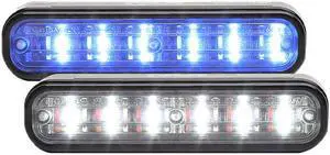 Whelen Engineering ION Series Linear-LED® DUO Universal Blue/White with Smoked Lens, Model# XI2E