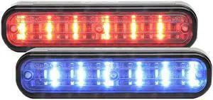 Whelen Engineering ION Series Linear-LED® DUO Universal Red/Blue with Smoked Lens, Model# XI2J
