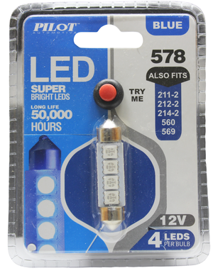 Pilot Automotive 3175 Festoon LED Bulb - 7 Color-Changing Dome Light For Your Car