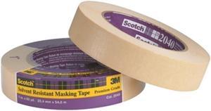 3M 2040 Scotch Solvent Resistant Masking Tape: 1 in x 60 yds. (Natural)