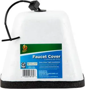 Duck Brand Hard Faucet Cover: 5-1/4 in. width (White)