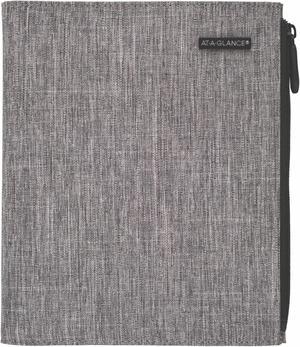 At-A-Glance Chambray Planner Starter Set [Undated]: 5-1/2 in. x 8-1/2 in. (Grey)