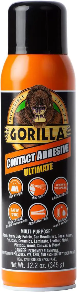 Gorilla Contact Spray Adhesive Ultimate: 12.2 oz. (Clear)