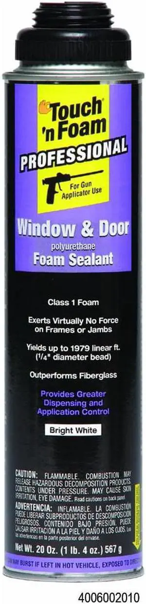 DAP Touch 'n Foam Professional Window & Door Polyurethane Foam Sealant: 20.0 oz. (White) - OEM DAP Touch 'n Foam Professional Window & Door Polyurethane Foam Sealant: 20.0 oz. (White) - OEM