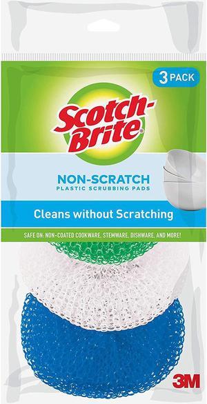 Scotch-Brite Non-Scratch Plastic Scrubbing Pads: 3-pack (Color May Vary) *3-pack - OEM