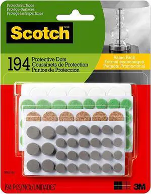 Scotch Protective Dots [Bumpers]: 194-pack (Multicolored)