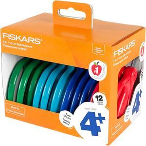 Fiskars Kids Scissors Classpack [Blunt Tip]: 5 in. / 12-pack