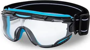 Muveen Protective Safety Goggles (SG220): 30mm / 19mm Strap (Blue)