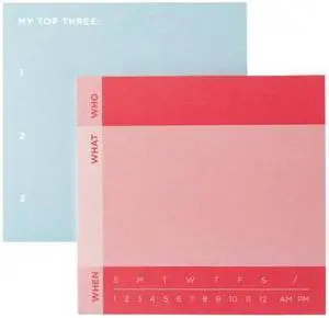 Post-it Productivity Notes: 2.9 in. width / Assorted (Pink, Blue) *2-pack
