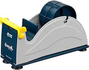 Excell EX-17 Steel Desktop Tape Dispenser [Suction Cup Base]: 2 in. width (Blue/Grey)