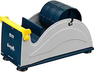 Excell EX-17 Steel Desktop Tape Dispenser [Suction Cup Base]: 3 in. width (Blue/Grey)