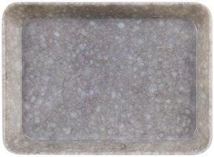 HIGHTIDE Melamine Marbled Desk Tray: desk tray small / 6 in. x 4-1/2 in. x 1 in. (Grey)