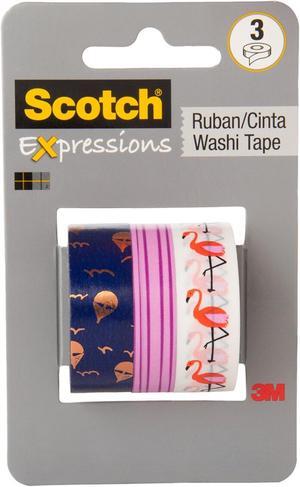 Scotch Washi Tape [3-Pack]: 3-pack / Assorted (3 patterns) Style #31