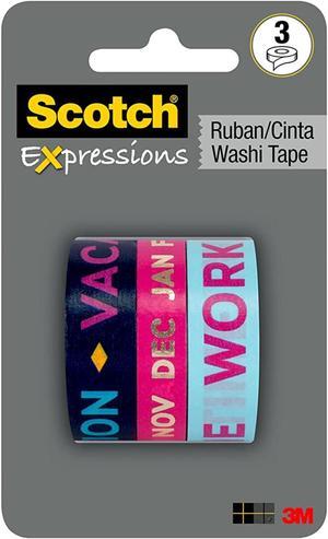 Scotch Washi Tape [3-Pack]: 3-pack / Assorted (3 patterns) Style #9