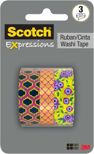Scotch Washi Tape [3-Pack]: 3-pack / Assorted (3 patterns) Style #3