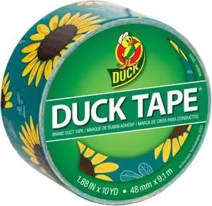 Duck Brand Printed Duct Tape [Prints & Patterns]: 1.88 in. x 30 ft. (Sunflowers)