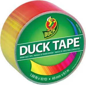 Duck Brand Printed Duct Tape [Prints & Patterns]: 1.88 in. x 30 ft. (Ombre Rainbow)