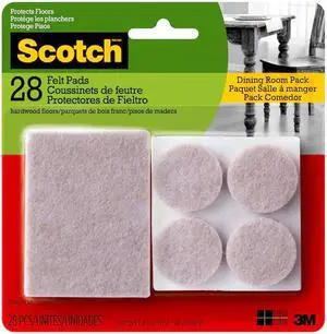 Scotch Felt Pads Dining Room Pack: 28-pack (Beige) *28-pack