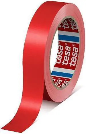 tesa PVC Packaging Tape (60404): 1/2 in. x 72 yds. (Red)