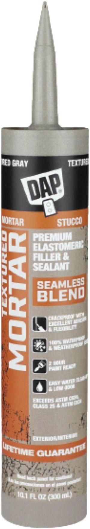 DAP Textured Mortar Premium Elastomeric Filler & Sealer: 10.1 fl oz. (Grey) - OEM
