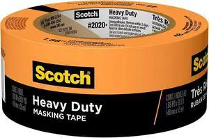 Scotch Heavy Duty Masking Tape (2020+): 1.88 in. x 60 yds. (Orange) *6-pack