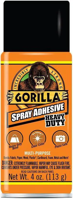 Gorilla Spray Adhesive: 4 oz. (Clear)