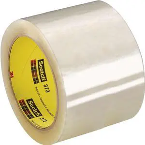 Scotch Box Sealing Tape (373): 3 in. (72mm actual) x 110 yds. (Clear)