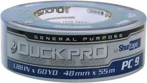 Shurtape Duck Pro General Purpose Cloth Duct Tape (PC-9C): 2 in. (48mm actual) x 60 yds. (Blue)