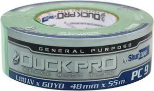 Shurtape Duck Pro General Purpose Cloth Duct Tape (PC-9C): 2 in. (48mm actual) x 60 yds. (Green)