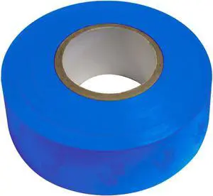 [NO ADHESIVE] DW SitePro Salamander Roll Flagging Tape [4 mils thick]: 1-3/16 in. x 50 yds. (Blue)