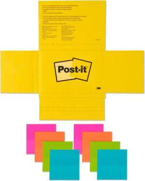 Post-it Transparent Sticky Notes: 2-7/8 in. width / Transparent (4 Colors) *36-sheets per pad / 8-pack