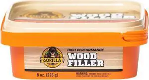 Gorilla High Performance Wood Filler: 8 oz. tub (Natural)