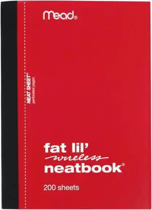 Mead Fat Lil' Neatbook: 4 in. x 5-1/2 in. (Red)