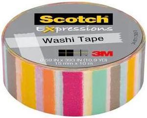 Scotch Expressions Washi Tape: 0.59 in. x 393 in. (Blurred Lines)