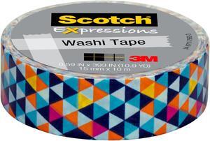 Scotch Expressions Washi Tape: 0.59 in. x 393 in. (Expressive Pattern)