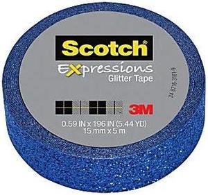 Scotch Expressions Glitter Tape: 0.59 in. x 196 in. (Dark Blue)