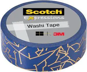 Scotch Expressions Foil Washi Tape: 0.59 in. x 393 in. (Gold Constellations)