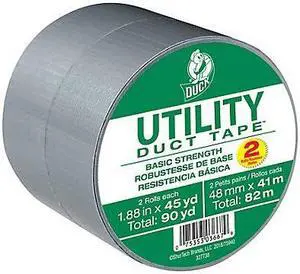 Duck Brand Utility Grade Duct Tape: 1.88 in. x 45 yds. (Silver) *2-pack