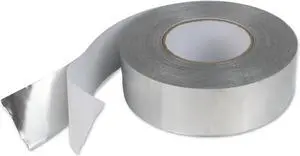JVCC Aluminum Foil Tape [5 mil Linered] (AF50): 2 in. (48mm actual) x 60 yds. (Silver)